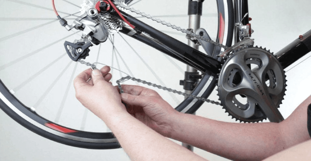 Bike chain and pedals