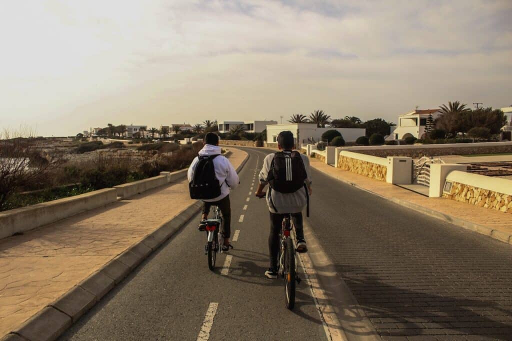 boys on Road Bikes